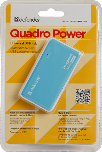 Детальное фото  USB-хаб Defender Quadro Power